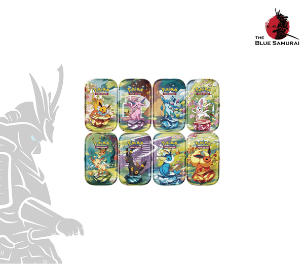 Pokémon Scarlet & Violet Prismatic Evolutions Mini Tin Display EN VORBESTELLUNG