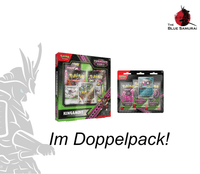 Pokémon Scarlet & Violet Shrouded Fable Kingambit Illustration Collection & 3-Pack Blister Doppelpack EN