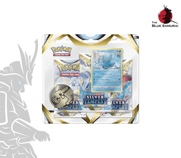 Pokémon Sword & Shield Silver Tempest 3-Pack Blister - Manaphy EN